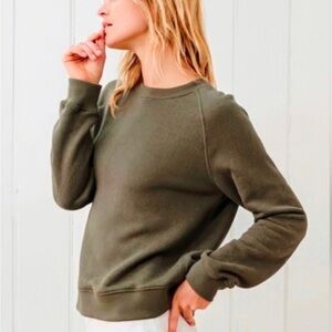 Jenni Kayne Olive Green saturday sweatshirt